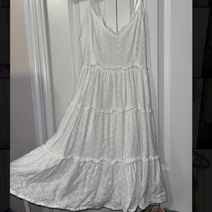 Women’s white summer dress